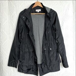 Merona Women's Dark Gray Utility Jacket. Light gray lining. Great shape. Size S